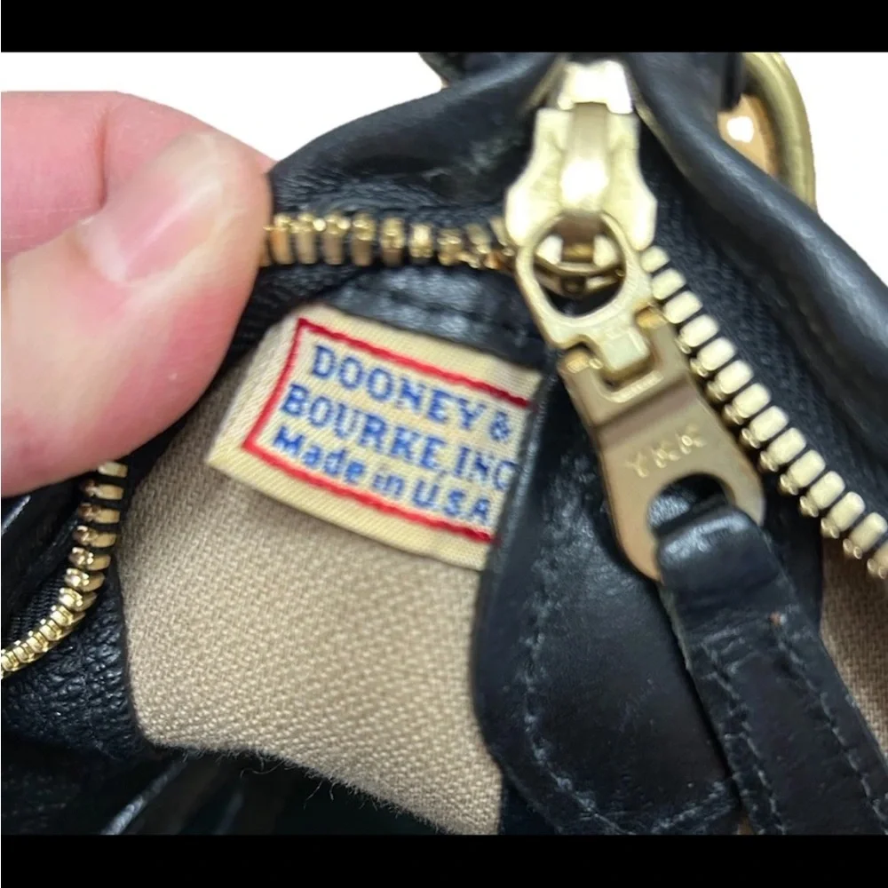 Rare Vintage Dooney & Bourke Purple Velvet Hobo Bag Black Leather Trim USA 80s - Picture 11 of 11